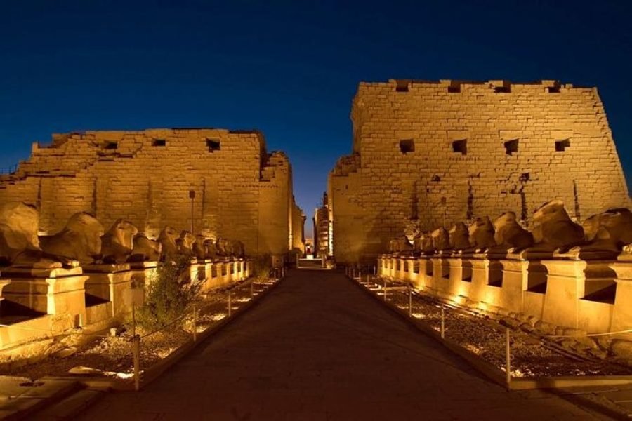 Experience the Sound and light show of the Karnak Temple from Luxor