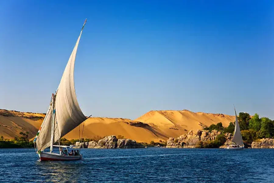 Premium tour to Luxor highlights including sailing and lunch on Lotus Nile cruise from Hurghada